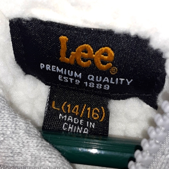 Lee Zip Up Hooded Sweatshirt Size (L 14/16) - Picture 3 of 16